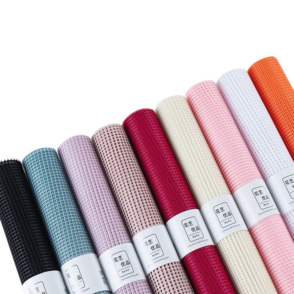 50cm Wide Fresh Flower Wrapping Paper Hard Yarn Hollowed Mesh Wrapping Paper DIY Bouquet Wrapping Paper