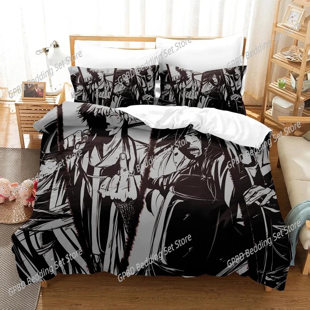 3D Print Anime Gintama Bedding Set For Bedroom Soft Modern Bedspreads Comefortable Kids Duvet Cover Quilt Cover And Pillowcase