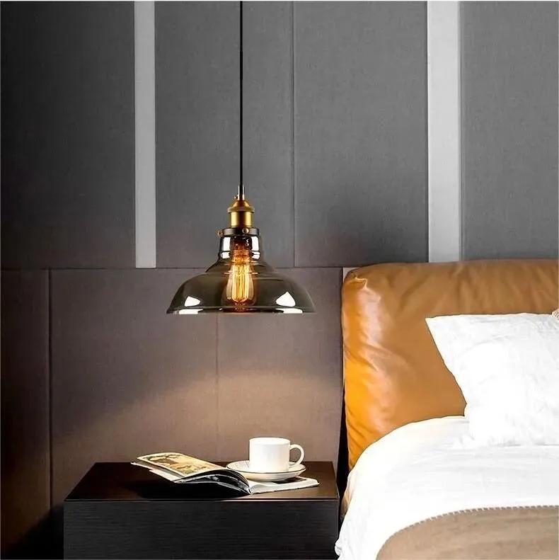 

Ретро латунная стеклянная люстра, бар в семье, ресторан, прикроватный светильник, креативная и персонализированная кофейня, светильники для гостиной One Size коричневый