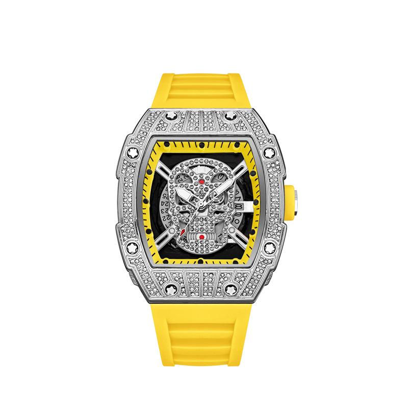 Richard Fully Automatic Men's Diamond-Studded Starry Sky Quartz Watch - Fashionable Hollow Design