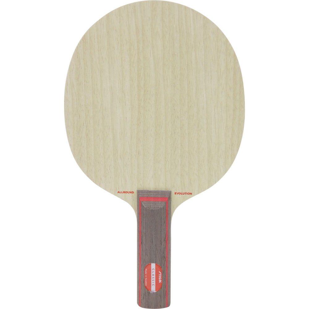 Used STIGA Table Tennis Shake Racket ALLROUND EVOLUTION All Round Evolution Straight JTTA Japan Table Tennis Association Official Club Activities