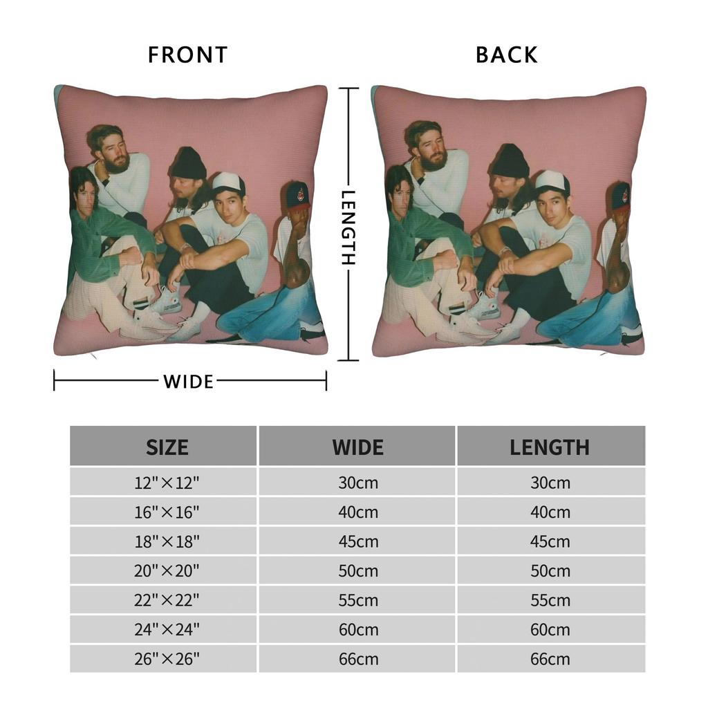 Decorative Pillow Covers Turnstile Rock Band Tour Merchandise Living Room  Throw Pillow Case Cover Square Multiple Sizes