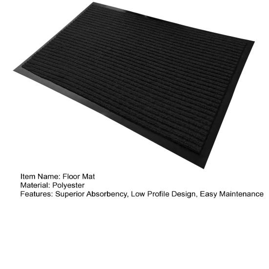 Yousheng Floor Mat Stripe Low Profile Absorb Moisture Door Mat Dust Anti-Slip Foundation Superior Absorbency Entryway Rug for Bathroom Kitchen