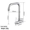 Huang Chao Copper Wall-Mounted Kitchen Faucet for Mop Pool, Single Cold Water, 4-Point Sink