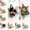 Cat Puppy Dog Badge Holder Retractable Easy Pull Buckle Cute Nurse Badge Reel  Doctor Students