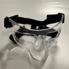 Sports Face Protection Cover Nose Guard High Strength Impact Resistant Transparent Basketball Football Training Face Shield Cover