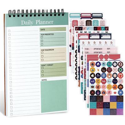 To Do List Book Pad Notepad Notepad Denní plánovač s nálepkami pro studenty Work Teacher
