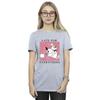 Disney Womens/Ladies Alice In Wonderland White Rabbit Cotton Boyfriend T-Shirt