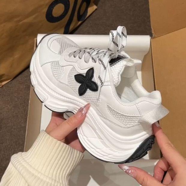 Zhao Ruth's same Paris Daddy shoes platform 6cm 2025 summer popular breathable platform sports and leisure shoes