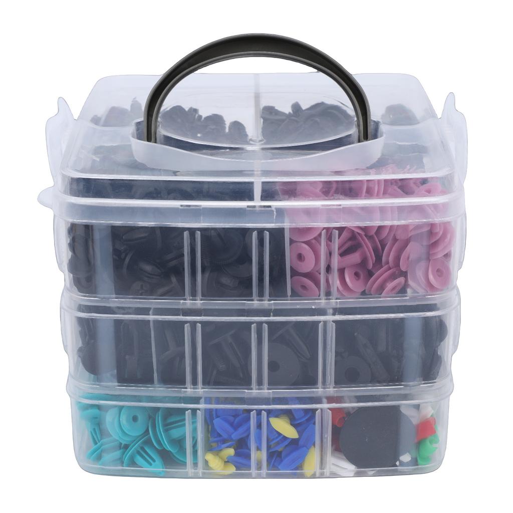 725PCS Car Push Retainer Clips Auto Fasteners Assortment with Cable Ties and Fasteners Remover 725pcs (680+45