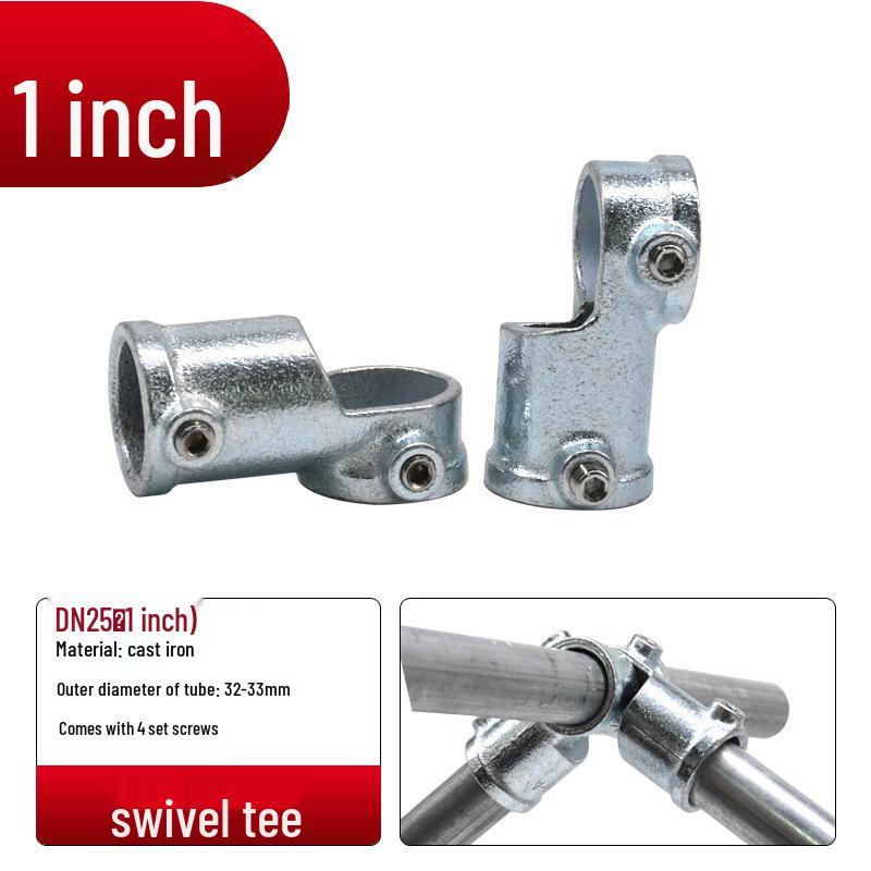 4/6-Point Galvanized Pipe Connectors: No-Weld Sunroom Shelf Couplings