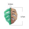 3 PCs/Lot Vintage Resin Wood Effect Leaf Pendants Wooden Plant Foil Charms For DIY Earring Charm Jewelry Making 3.7cm X 2.8cm