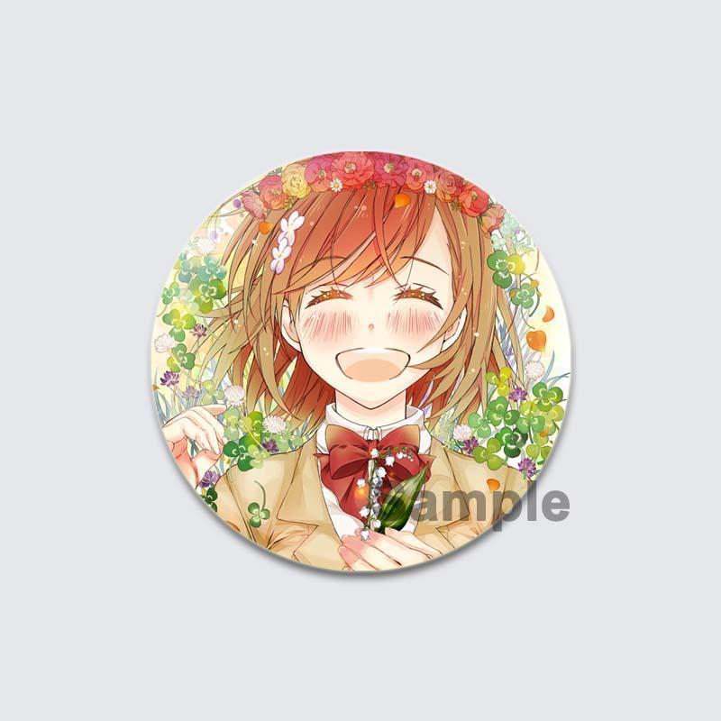 32/44/58mm A Certain Scientific Railgun HD Brooch Anime Badge Cartoon Figure Misaka Mikoto/Wannai Kinuho Round Display Pins Jewelry Gifts