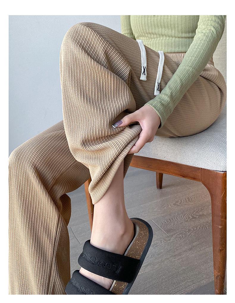 Pantaloni largi cu dungi Meteor pentru femei, casual, pentru primăvară și vară