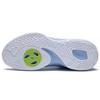 LiNing Dämpfung Rutschfest und Verschleißfest Unterstützung Low-Top Basketballschuhe Blau Weiß Grün ABFS007-5