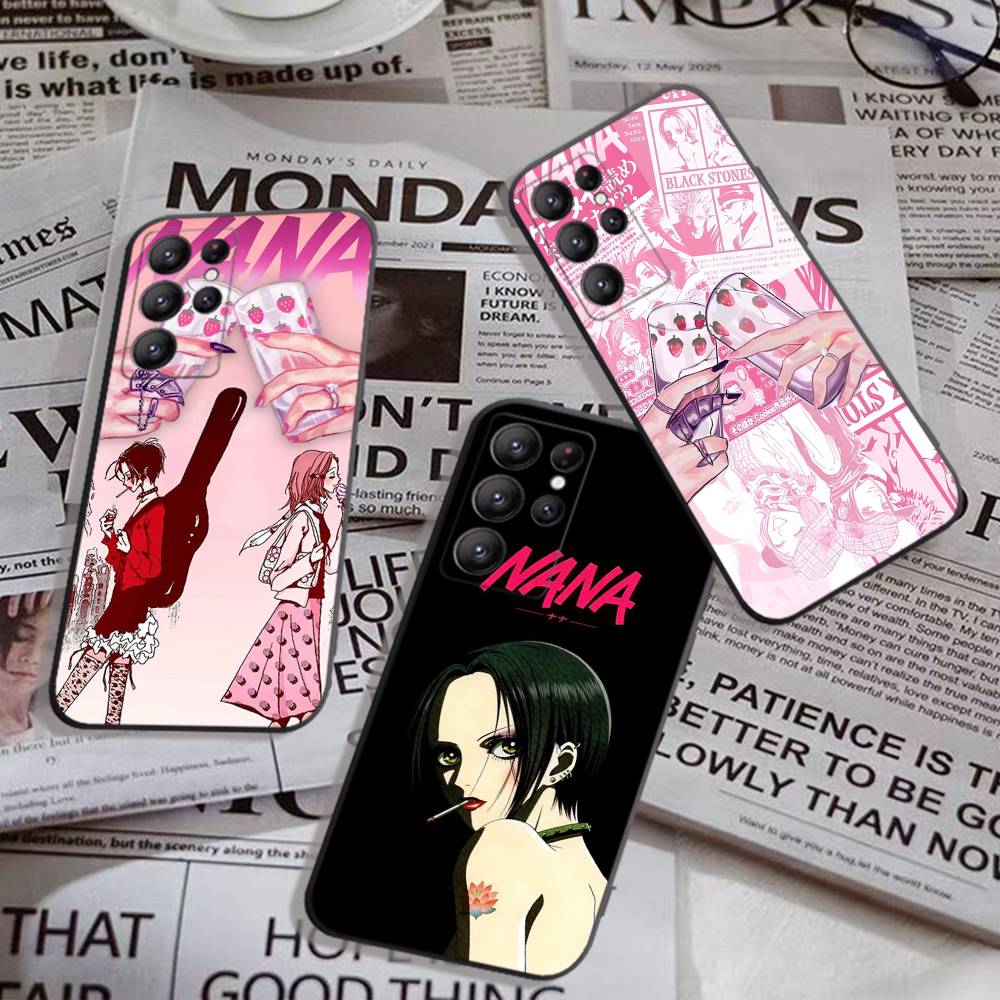 Anime Cool Nana Osaki Phone Case For Samsung S 24 fe 25 Ultra plus 20 lite 21 30 22 23 24 22 Ultra 5G Fundas