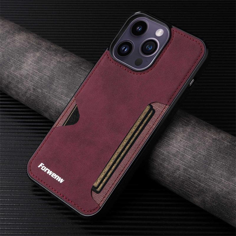 iPhone 17/16/15/12 Card Slot Phone Case with Coin Purse