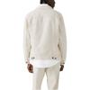 Levis SS25 Leinen-Denim-Serie Locker geschnittene Jacke mit spitzem Kragen und Fronttaschen-Logo Herrenjacken Weiß A5782-0063