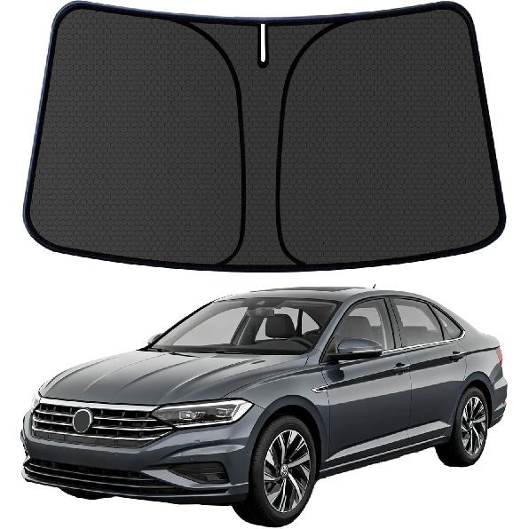 Ized Windshield Sun Shade for Toyota RAV4 -2024 2025 RAV-4 LE XLE Premium Blocks UV Rays Accessories,1:1 Tailored Foldable Thickened Front Window