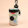 Hangable Dog Poop Bag Dispenser Zipper Portable Waste Bag Holder Dogs Walking Accessory Cute Garbage Bags Organizer Pet Supplies
