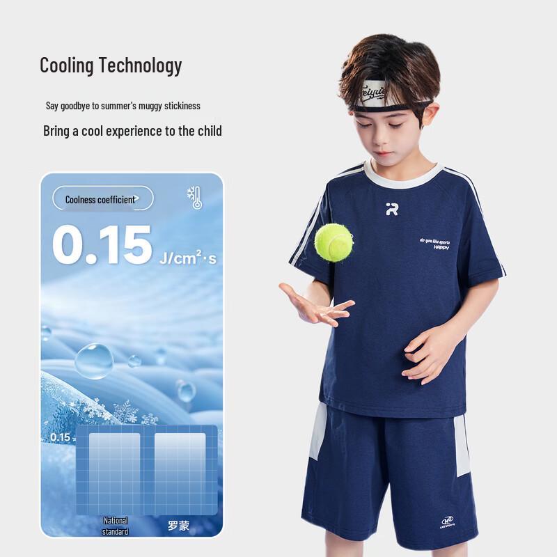 ROMON Boys' Summer Quick-Dry Sport Two-Piece Set
