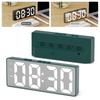 LED Digital LED Alarm Clock 12/24H Dual Alarms Large Number Electronic Clock Dual Snooze Voice Control Number Clock Student