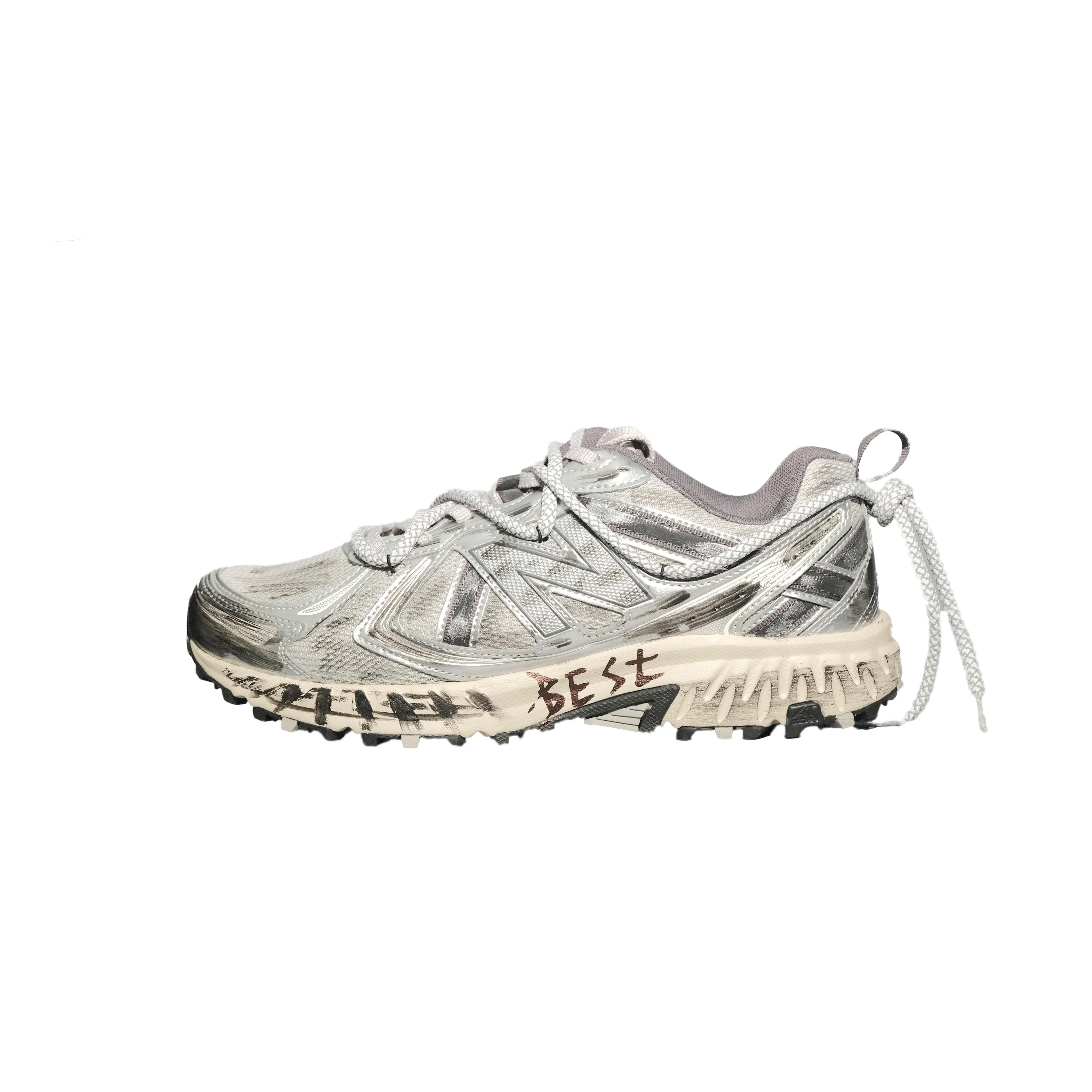 New Balance NB 410 V5 Low top Running Shoes Unisex Silver MT410KR5(Team1114-BEST) 36