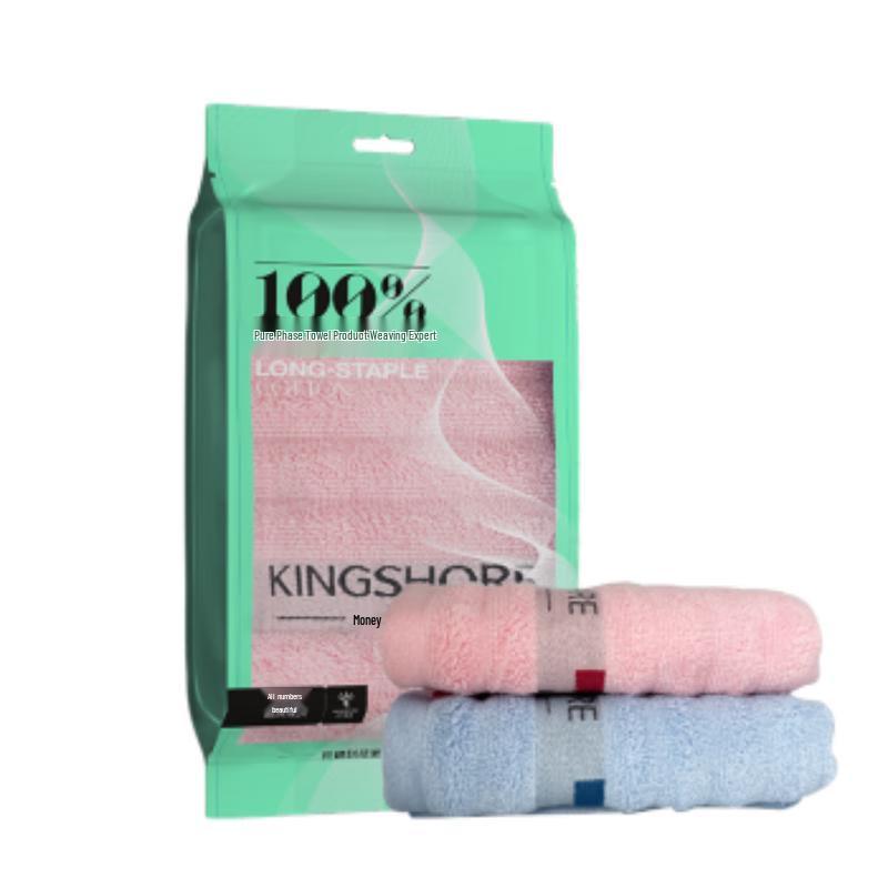 KING SHORE HY1268A Cotton Towel 100g светло-синий