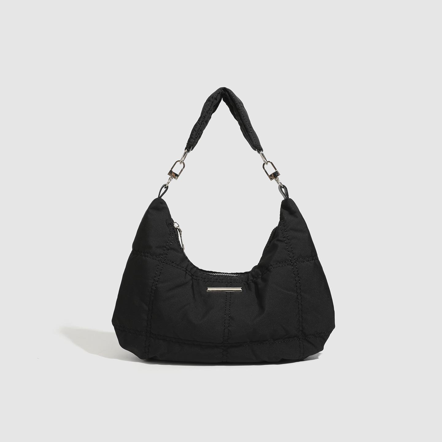 Bag Women S Retro Black Dark Cloud Bag Niche Design Underarm Bag Portable Shoulder Bag Crescent Bag Tide