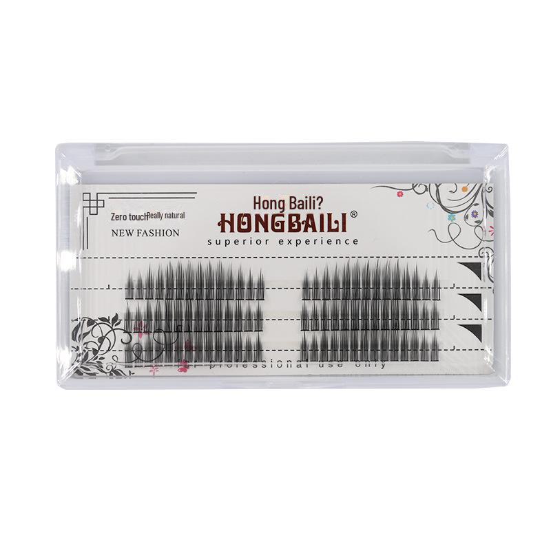 Segmented Cat Elf False Eyelashes: Little Flame Sunflower Style