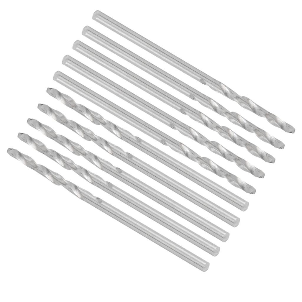 10pcs Straight Shank Twist Drill Bit Bead Punch Drill Bits Accessory Parts Set 1.9mm