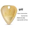 Playable Guitar Pick Necklace: Wood & Metal Pendant for Electric/Bass Guitar