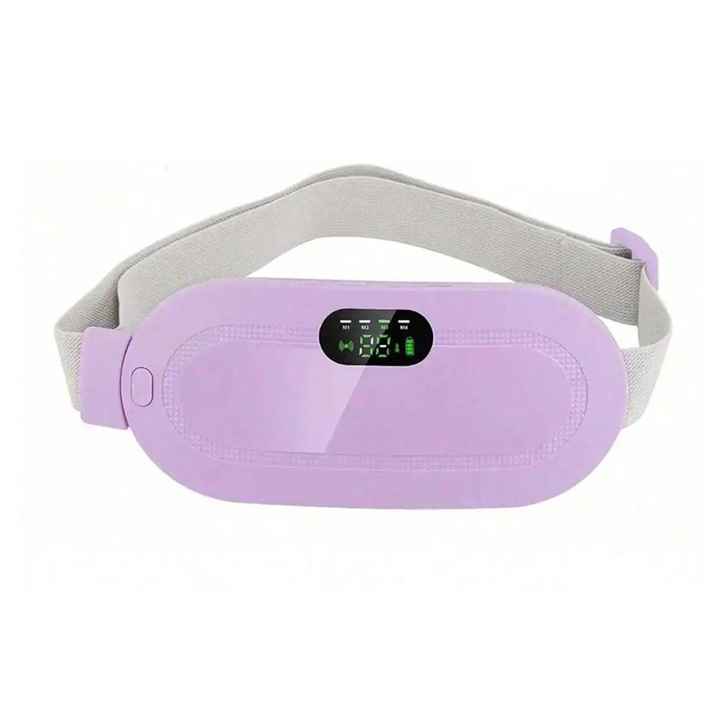 LED Display Electric Warm Waist Belt 4 Gear Massage Vibrating Abdominal Massager  Body Shaping