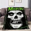 cool garbage Punk Music BAND M-Misfitstry m-Misfits Flannel soft warm plush blanket sofa living room hogar bed home Car portable