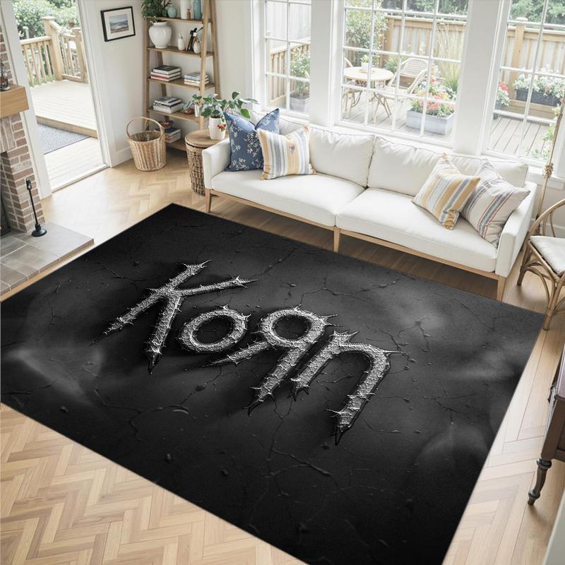 Korn Design Crystal Velvet Carpet Cozy Non?Slip Printed Rug For Bedroom Living Room Entrance