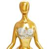 Meditation Lady Statue, Modern Yoga Pose Women Figurine, Zen Meditation Female Sculpture for Office, Living Room, Desktop Decor