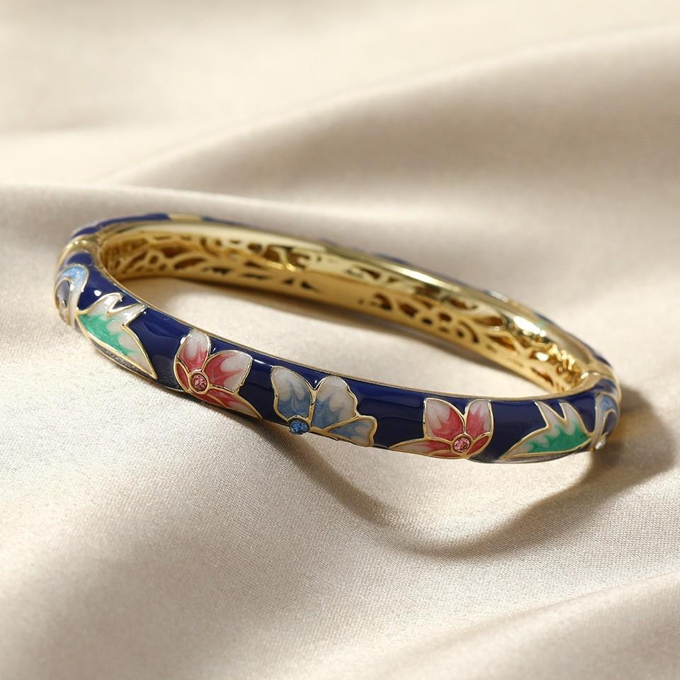 Cloisonné Émail Cloisonné Style Chinois Rétro Luxe Léger pour Femmes