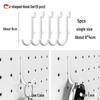 Pegboard Wall Organizer with Hooks - No-Drill Storage Rack for Entryway or Study Room.
