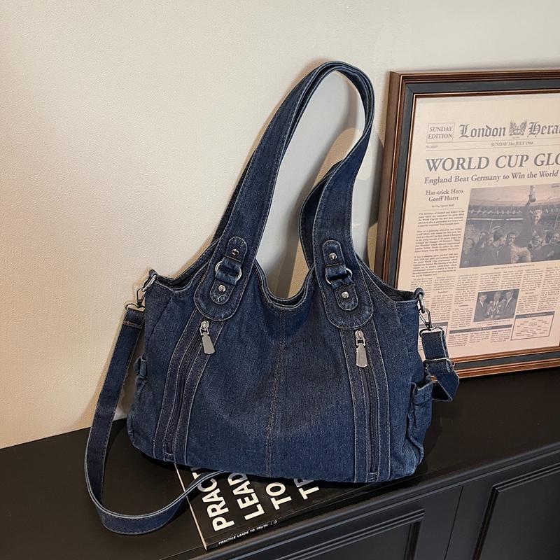 Denim Bag Shoulder Bag Large Capacity Women's Tote Bag Crossbody Bag