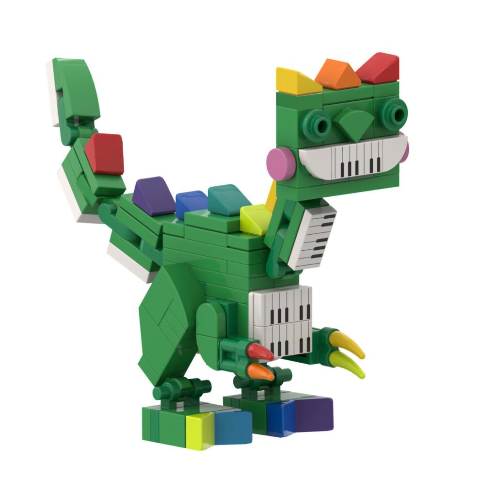 Poppy Playtime 4 Pianosaurus Building Blocks Smiling Critters Building Blocks Toys 2Pcs