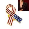 Multipurpose Patriotic American Flag Ribbon Lapel Pin Portable for Independence Day Celebrations and National Holidays