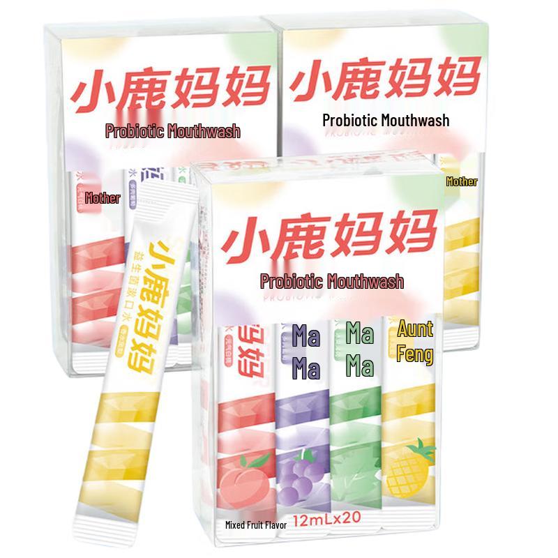 FAWNMUM Probiotic Mouthwash - Mixed Fruit (3 Boxes)