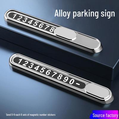 Placa de Matrícula Temporal Premium para Aparcamiento de Coche con Diseño de Aleación