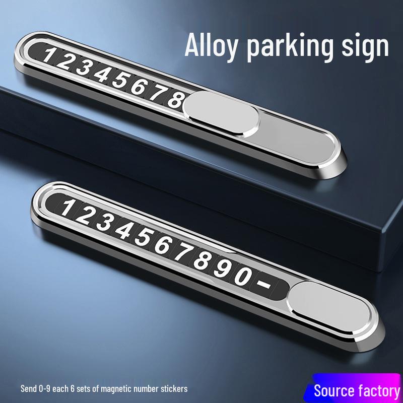 Premium Temporary Car Parking Number Plate with Alloy Design