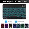 Samsung Tablet A9 Plus 11 Protective Leather Keyboard Case with Backlit Bluetooth and Pen Slot A11+