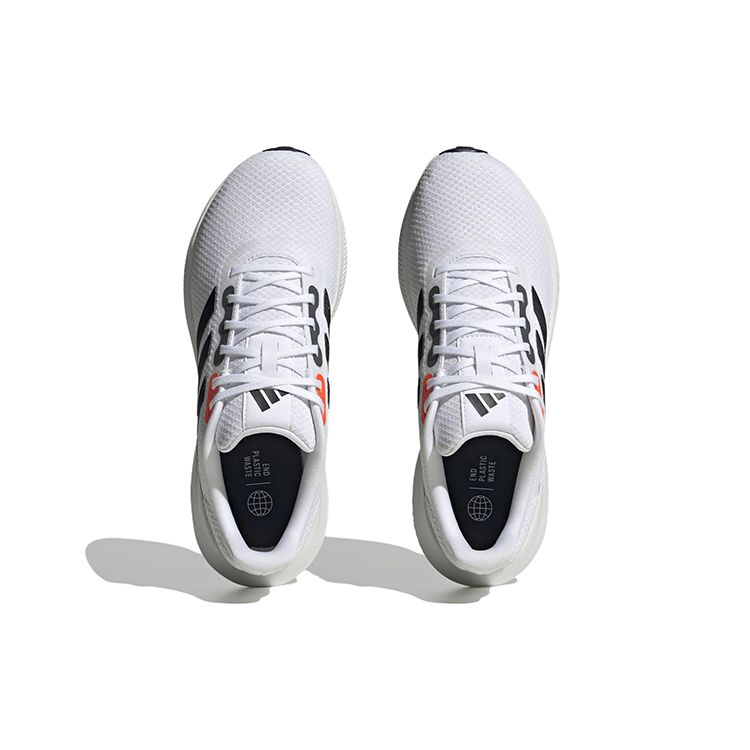 Adidas Runfalcon 3.0 White Solar Red Men Sneakers Cloud-White Core-Black Crystal-White HP7543