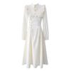 XHSUKADO Gotisch Lolita Lang Lolita Kränklich Mori Prinzessin Engel Größe M Damenkleid, Schnürung, Hoch tailliert, Taillenbetont, Ärmel, A-Linie, Stil, Niedlich,