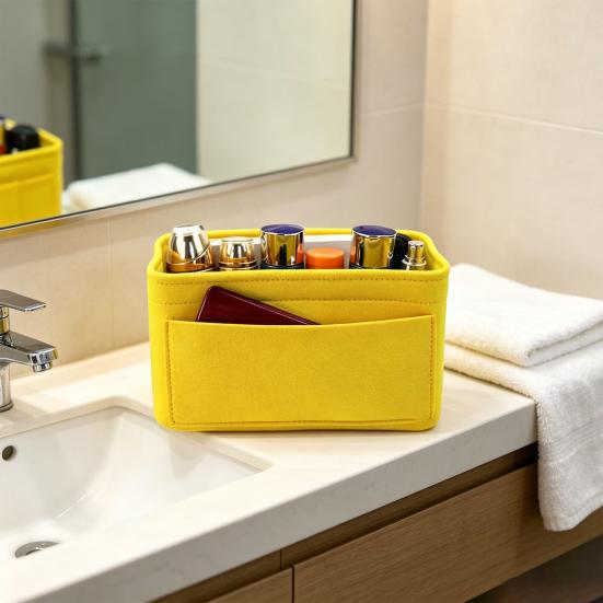 Toiletry Bag Organizer Multi-Pocket Inner Lining of Bag Protects Bag from Scratches And Stains