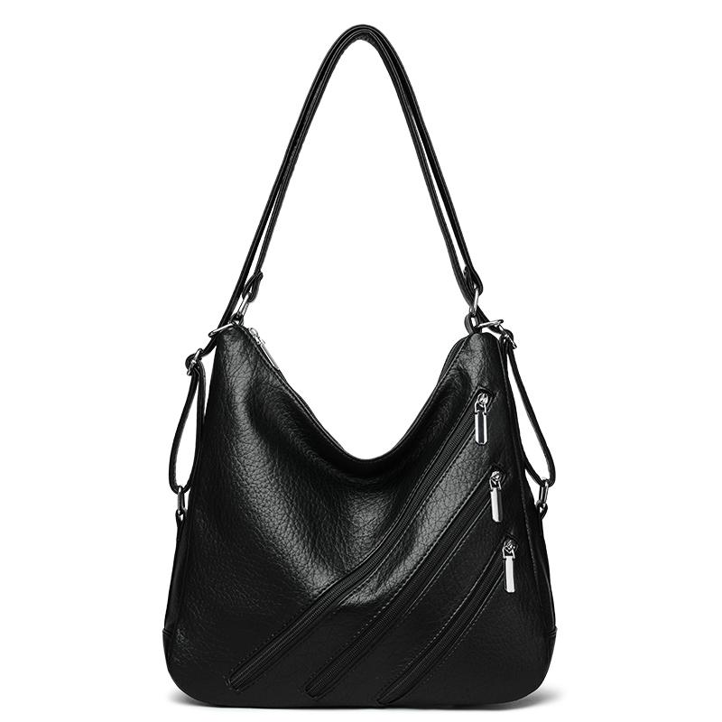 Women's Large Capacity Crossbody Bag PU Shoulder Tote Bag