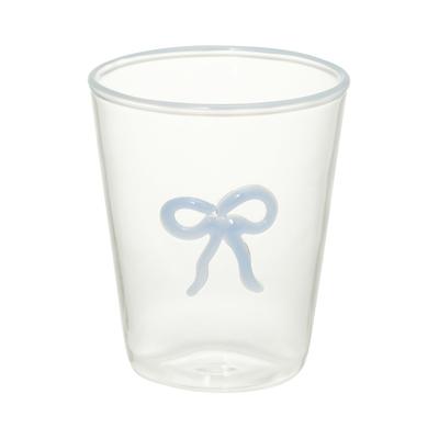 Francfranc Ribbon Glass Tumbler, Blue, Cup, New Life